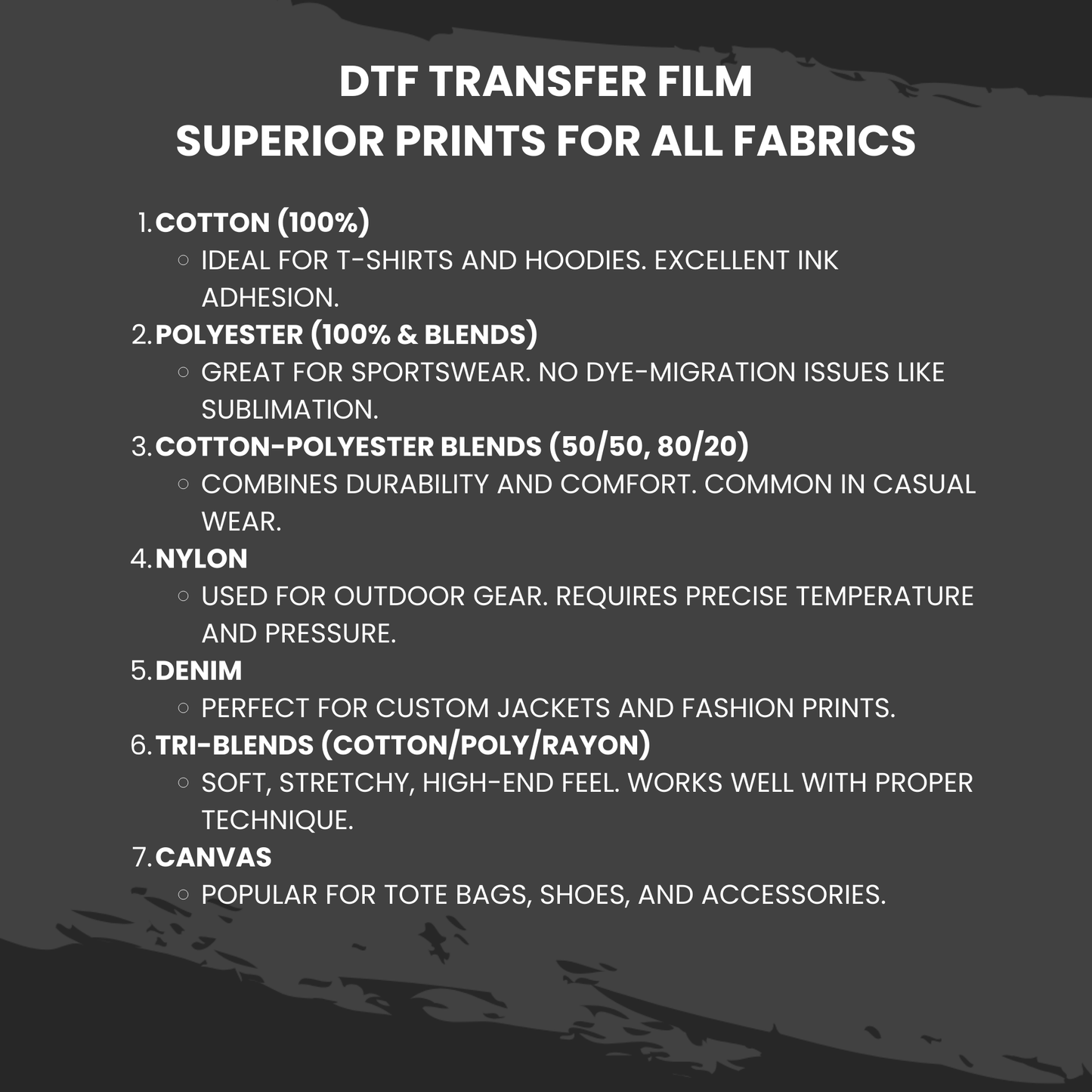 DTF Transfer Film 24" x 328FT (60cm x 100m) Double-Side Hot Peel – 3 Sec Press, Instant Peel Film