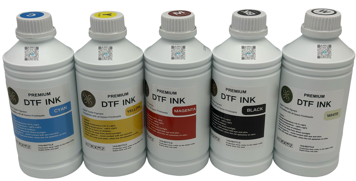 RPS 1000ml Premium Imported DTF Ink - High-Quality Pigment Ink, 50% Usage Efficiency, Vivid Colors, and Clog-Free Technology