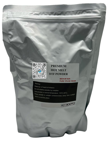 Premium DTF Hot Melt Powder (80-170µm) – The Perfect Balance for Versatile Printing